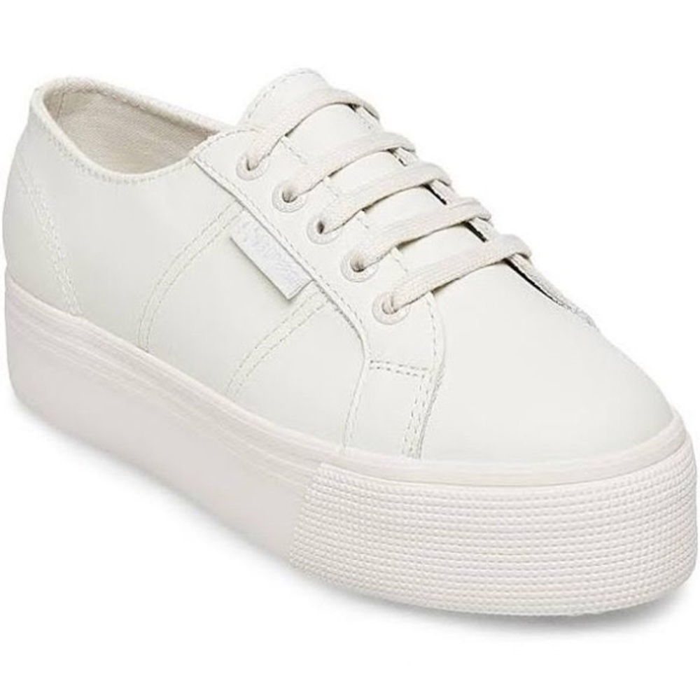White Platform Superga Sneakers